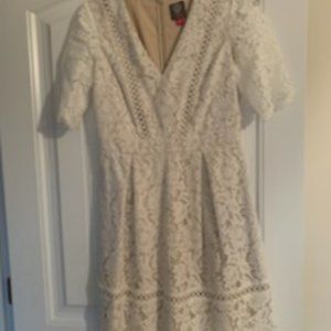 white lace dress - Vince Camuto - size 6